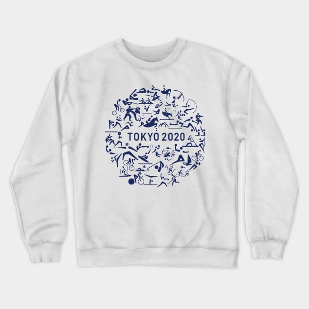 Pictograms Olympics Tokyo 2020 Crewneck Sweatshirt by Aldebaran